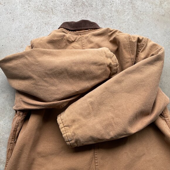 Vintage Dickies Chore Jacket Blanket Lined Tan Duck Canvas Men's XXL - Picture 8 of 13